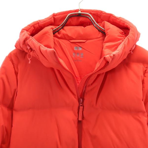 UNIQLO ユニクロ シームレス ダウンジャケット L レッド系 レディース