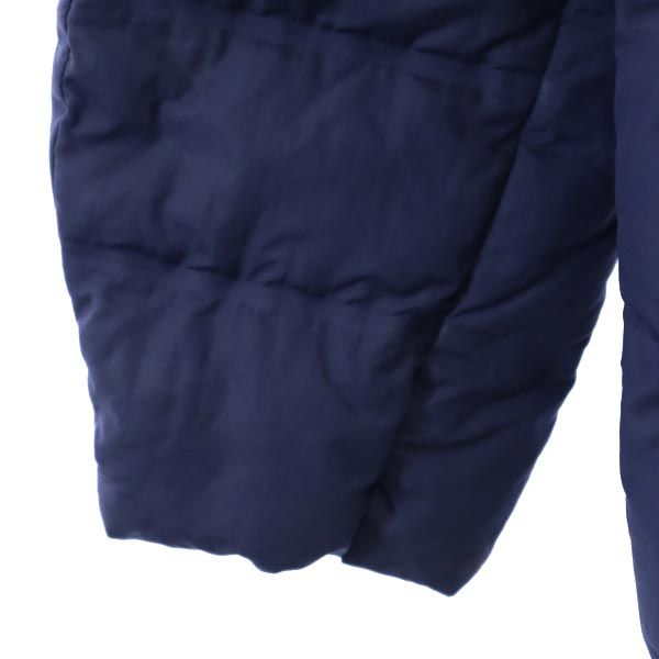 UNIQLO ユニクロ シームレス ダウンジャケット XL ネイビー系 フード レディース