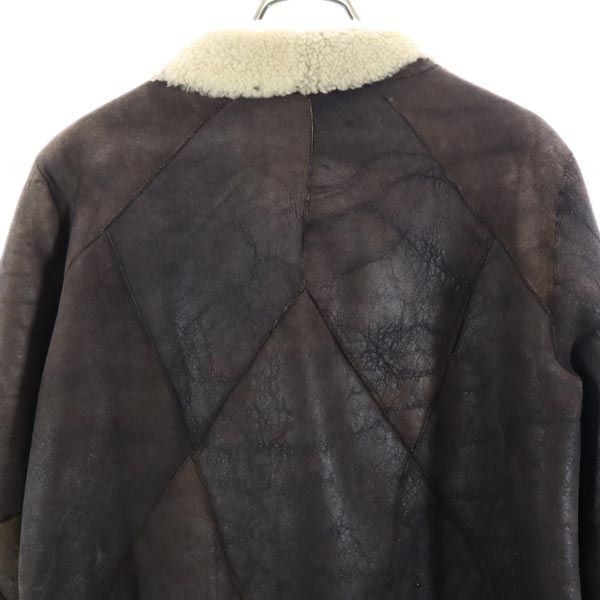 HELMUT LANG ヘルムートラング 羊革 スエード ジャケット M ブラウン系 裏ボア レディース