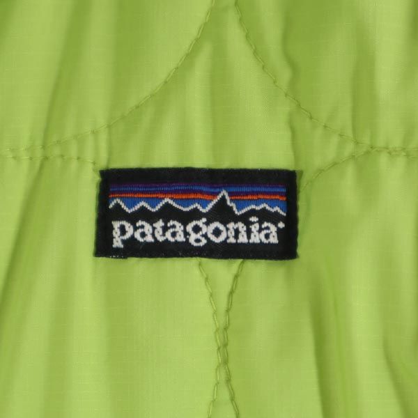 patagonia パタゴニア ロゴタグ リバーシブル 中綿ジャケット グリーン系 アウトドア キルティング フード レディース