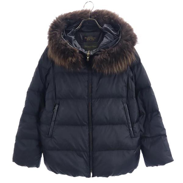 ナノユニバース ダウンジャケット 36 黒 nano universe 西川ダウン 東京西川 レディース