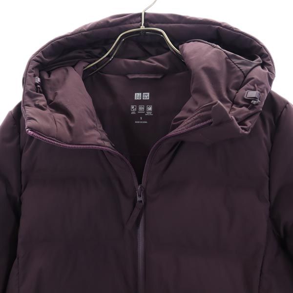 UNIQLO ユニクロ シームレス ダウンコート S パープル系 レディース