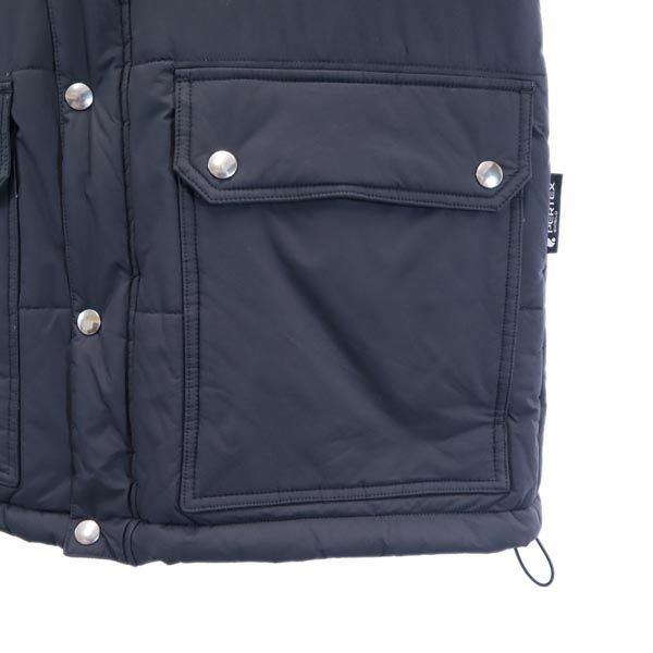 メタファー 2WAY 中綿ジャケット 2 濃紺 METAPHORE ベスト フード ナイロン メンズ