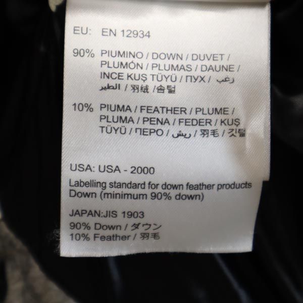 MONCLER モンクレール ロゴ刺繍 ダウンジャケット 4 グレー メンズ