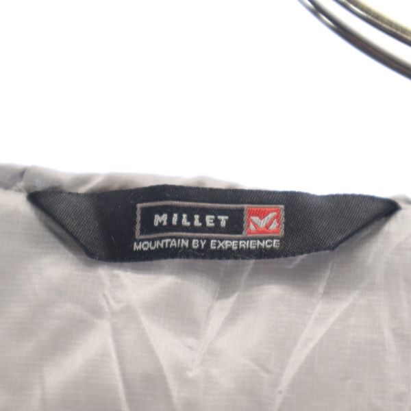 ミレー ロゴ ダウンジャケット S グレー系 MILLET レディース