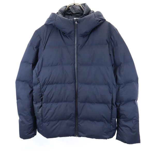 UNIQLO ユニクロ シームレス ダウンジャケット L ネイビー系 メンズ