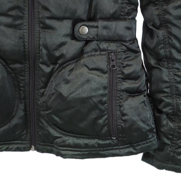 MAX&CO マックスアンドコー リアルファー ダウンジャケット 40 グリーン系 レディース