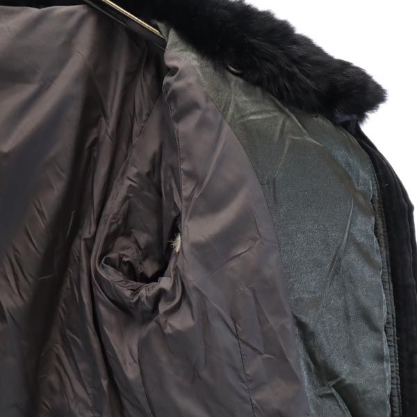 MAX&CO マックスアンドコー リアルファー ダウンジャケット 40 グリーン系 レディース