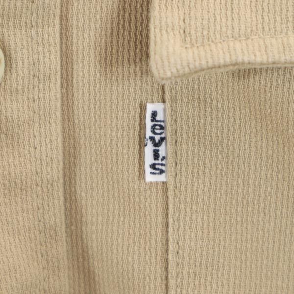 リーバイス 70s 日本製 長袖 ワークシャツ M ベージュ Levi's メンズ