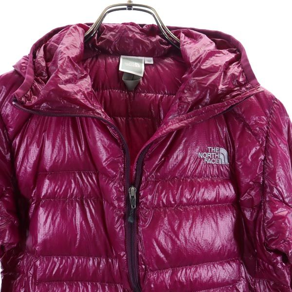 THE NORTH FACE ノースフェイス NDW18171 ダウンジャケット M パープル系 アウトドア 収納ポーチ付 レディース