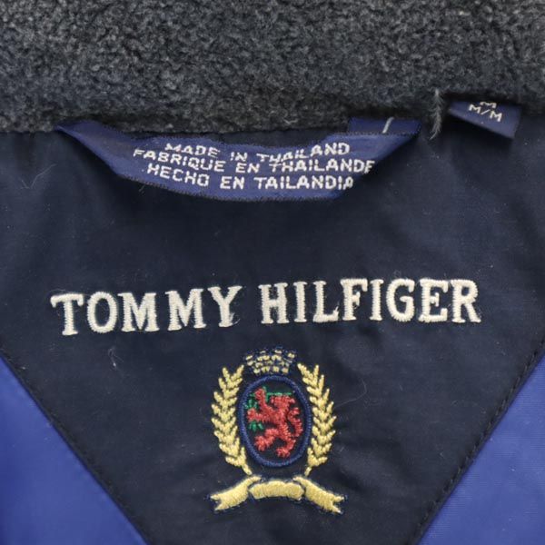 TOMMY HILFIGER トミーヒルフィガー ダウンジャケット M 紺 フード メンズ