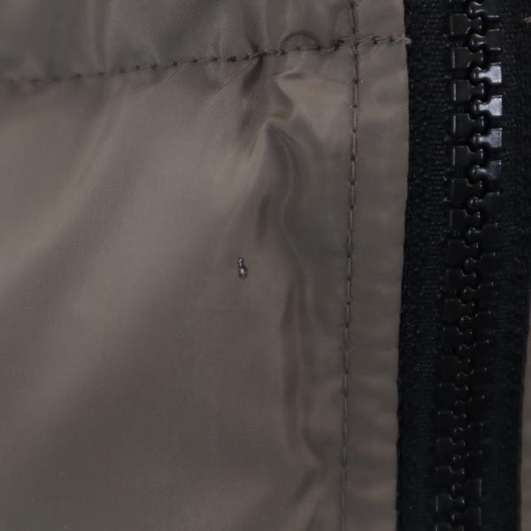 FIRSTDOWN ファーストダウン ロゴ刺繍 リバーシブル ダウンジャケット LL 茶 メンズ