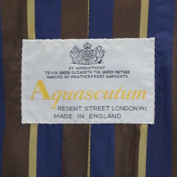 Aquascutum アクアスキュータム ウール ピーコート 38 ネイビー メンズ