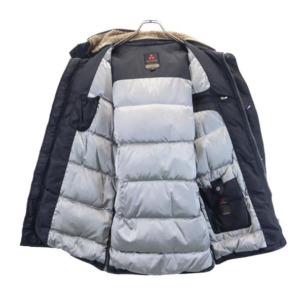 PEUTEREY ピューテリー ダウンジャケット S 黒 ボア衿 フード メンズ