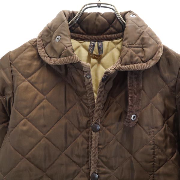 LAVENHAM ラベンハム キルティングジャケット 36 ブラウン 中綿 メンズ