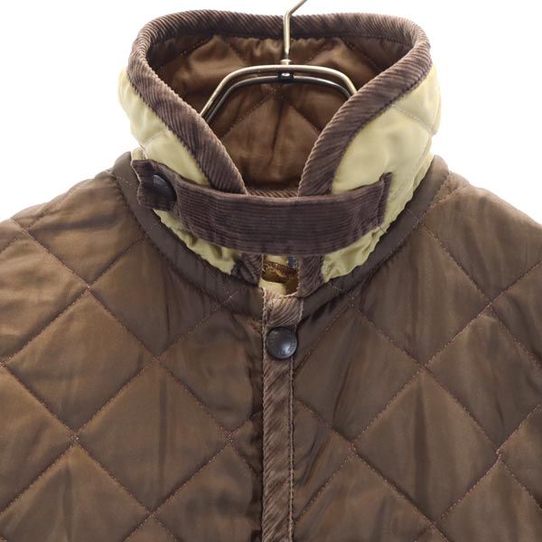 LAVENHAM ラベンハム キルティングジャケット 36 ブラウン 中綿 メンズ