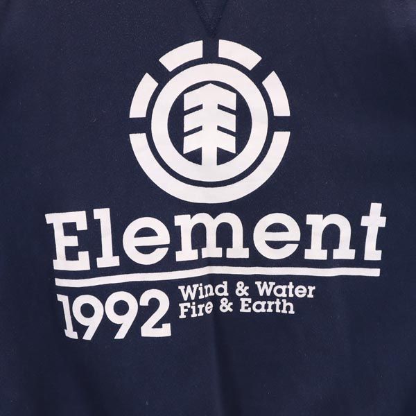 エレメント ロゴ 長袖 スウェット トレーナー M ネイビー系 ELEMENT メンズ