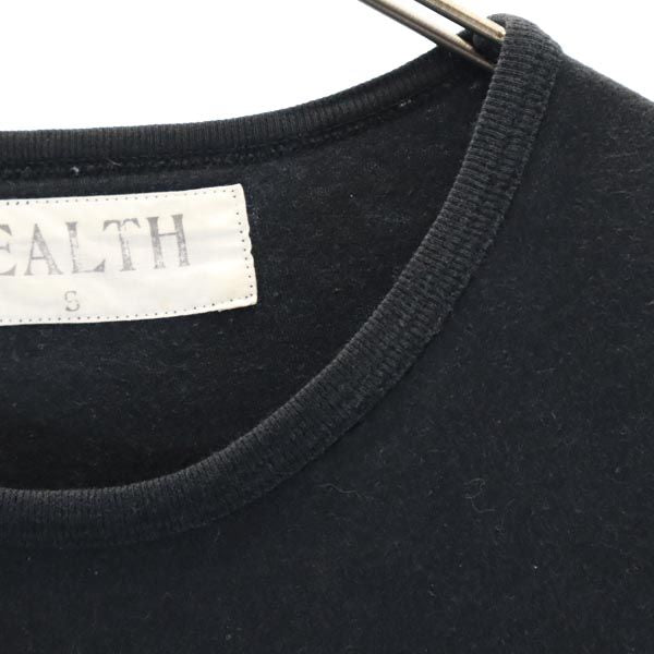 HEALTH ヘルス 日本製 クロスステッチ 半袖 Tシャツ S ブラック系 メンズ