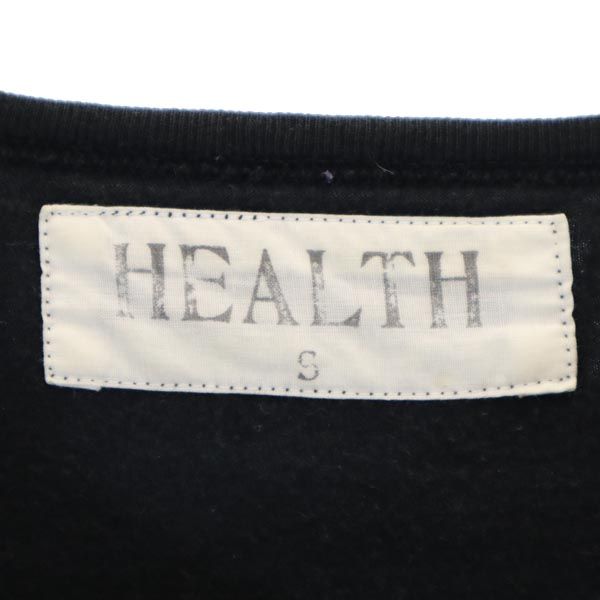 ヘルス 日本製 クロスステッチ 半袖 Tシャツ S ブラック系 HEALTH メンズ