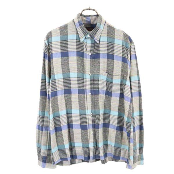 SUGAR CANE シュガーケーン 東洋エンタープライズ SC21890 チェック 長袖 ボタンダウンシャツ M ブルー系 メンズ