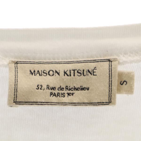 メゾンキツネ プリント 半袖 Tシャツ S ホワイト系 MAISON KITSUNE メンズ