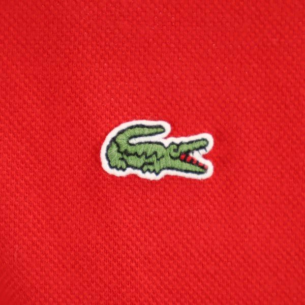 ラコステ 半袖 ポロシャツ 14 レッド系 LACOSTE 鹿の子 キッズ