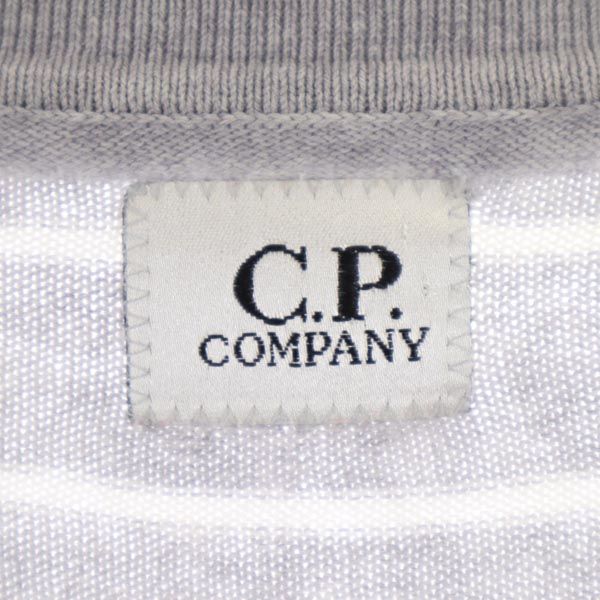 シーピーカンパニー ボーダー 半袖 ポロシャツ 3 グレー系 C.P.Company メンズ
