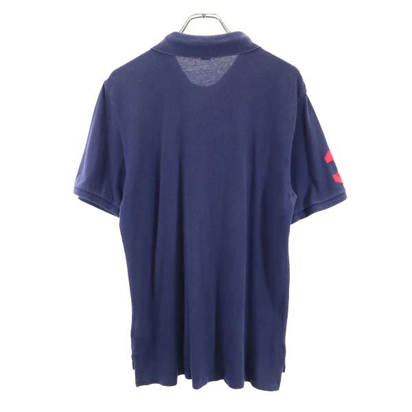 ポロラルフローレン 半袖 ポロシャツ XL（18-20） ネイビー系 POLO RALPH LAUREN 鹿の子 キッズ