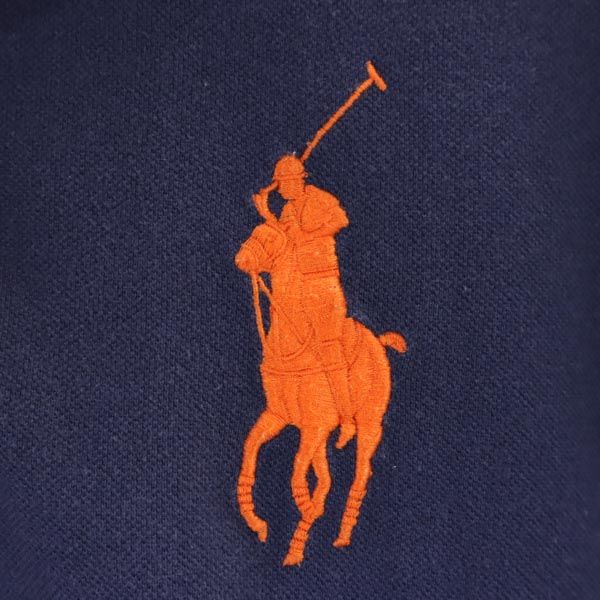 ラルフローレン ビックポニー 半袖 ポロシャツ ７ｆ ネイビー RALPH LAUREN 鹿の子 レディース