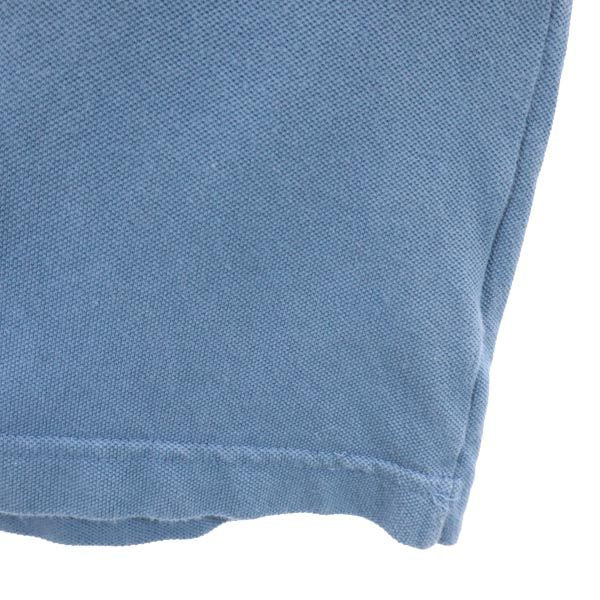 トラサルディ イタリア製 半袖 ポロシャツ XL ブルー系 TRUSSARDI メンズ