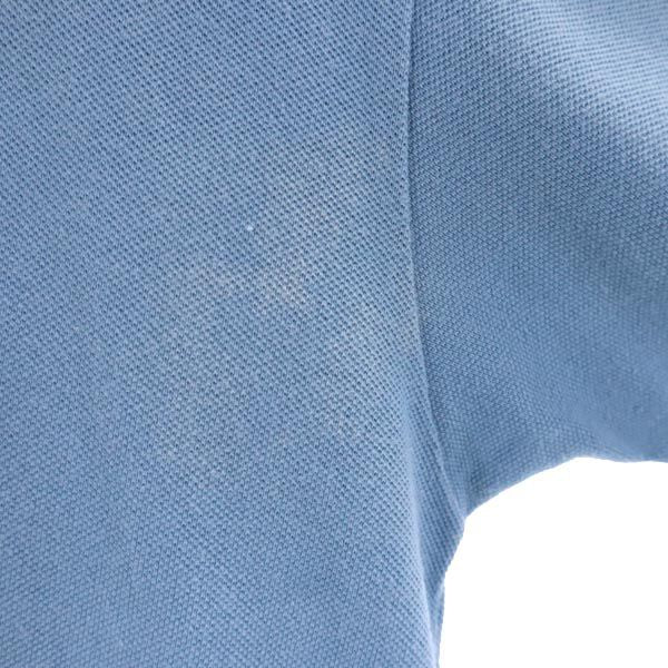 トラサルディ イタリア製 半袖 ポロシャツ XL ブルー系 TRUSSARDI メンズ