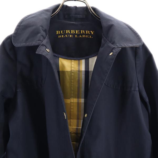 BURBERRY BLUE LABEL バーバリーブルーレーベル 三陽商会 コート 38 ネイビー レディース