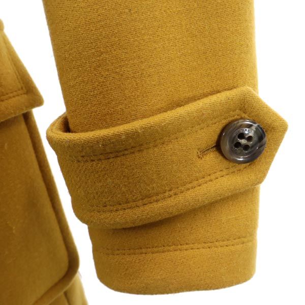 バーバリーブルーレーベル 三陽商会 ウールブレンド ダッフルコート 38 キャメル系 BURBERRY BLUE LABEL フード レディース