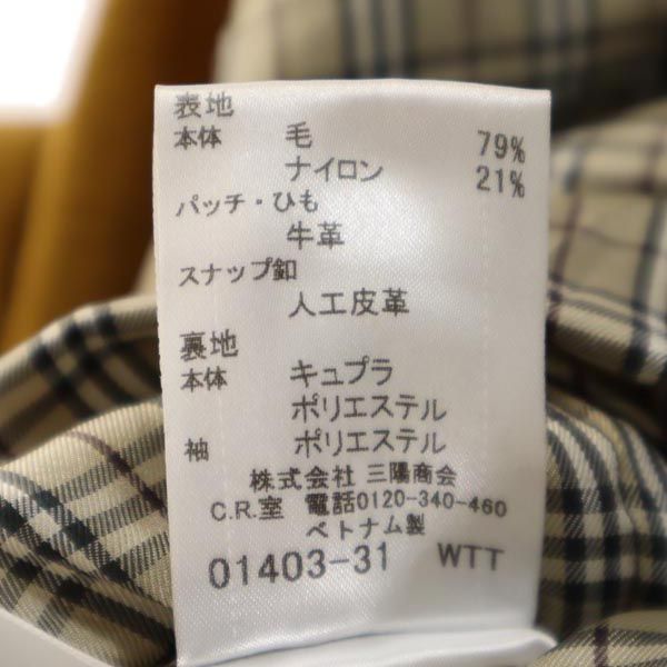 バーバリーブルーレーベル 三陽商会 ウールブレンド ダッフルコート 38 キャメル系 BURBERRY BLUE LABEL フード レディース