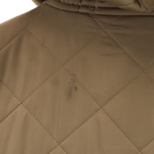 Mackintosh マッキントッシュ 英国製 長袖 キルティングコート 36 ベージュ 裏ファー レディース