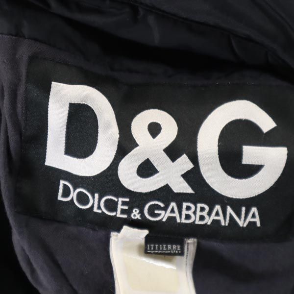 DOLCE&GABBANA ドルチェアンドガッバーナ 長袖 リバーシブル 中綿コート 32 ブラック系 メンズ