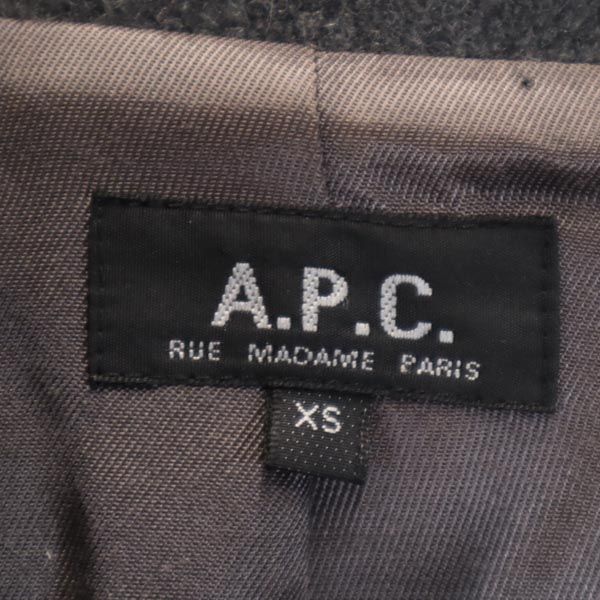 A.P.C. アーペーセー フランス製 チェスターコート XS グレー ダブルボタン メンズ