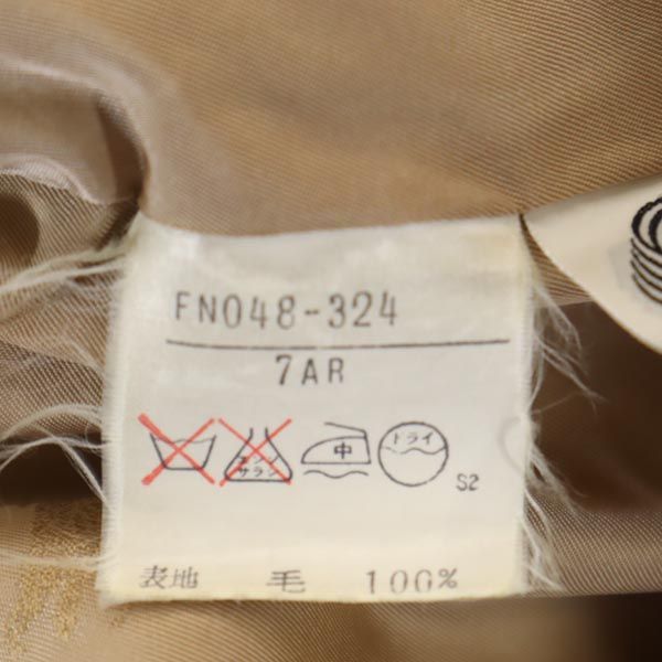 バーバリーズ 90s カシミヤブレンド オールド ダブル チェスターコート 7AR ベージュ Burberrys レディース