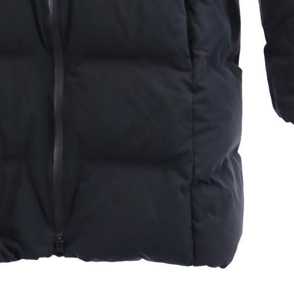 UNIQLO ユニクロ シームレス ダウンコート M ブラック系 フード レディース