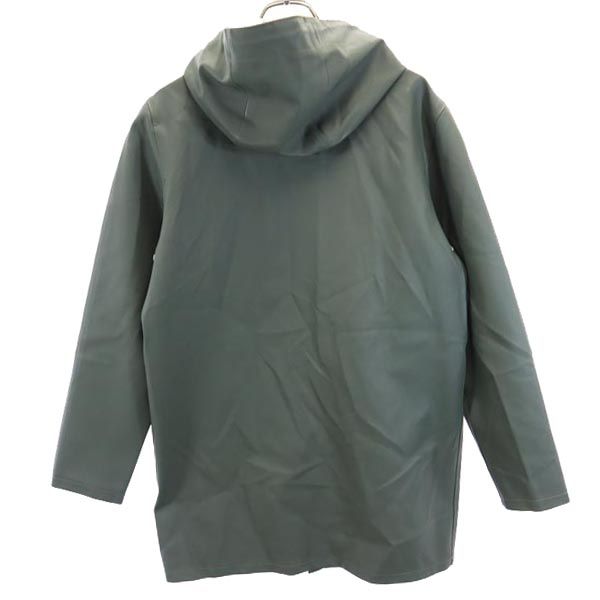 STUTTERHEIM ストゥッテルハイム 撥水加工 レインコート グリーン フード メンズ