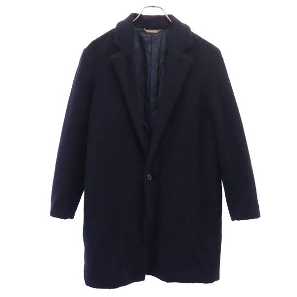 beautiful people ビューティフルピープル チェスターコート 36 ネイビー 裏キルティング素材 レディース