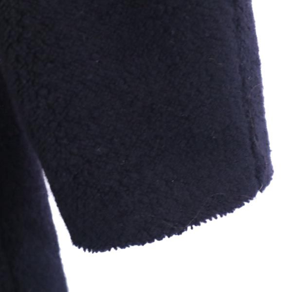 beautiful people ビューティフルピープル チェスターコート 36 ネイビー 裏キルティング素材 レディース