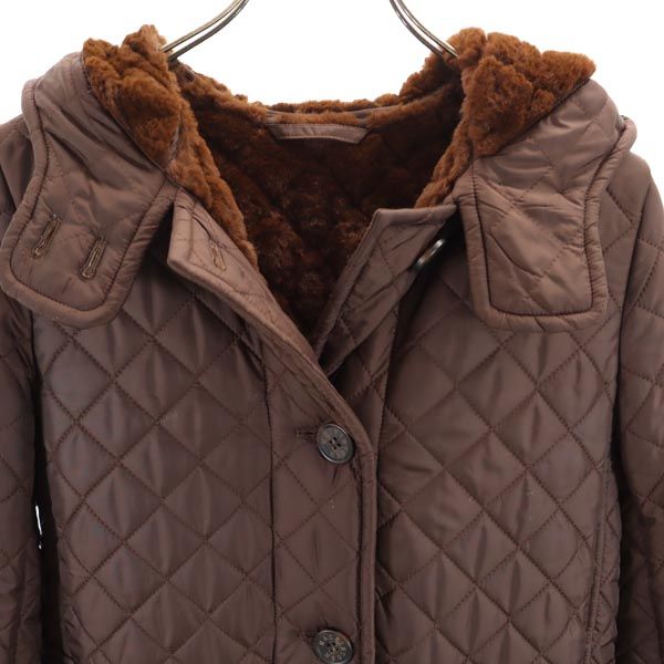 Mackintosh マッキントッシュ 三陽商会 キルティングコート 36 ブラウン レディース