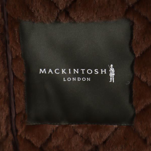 Mackintosh マッキントッシュ 三陽商会 キルティングコート 36 ブラウン レディース