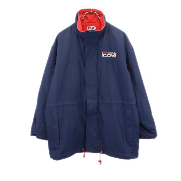 フィラ コート M ネイビー FILA 裏フリース メンズ