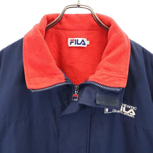 フィラ コート M ネイビー FILA 裏フリース メンズ