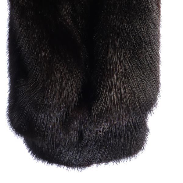 SAGA MINK サガミンク 長袖 毛皮 ファーコート 11 ブラウン系 レディース