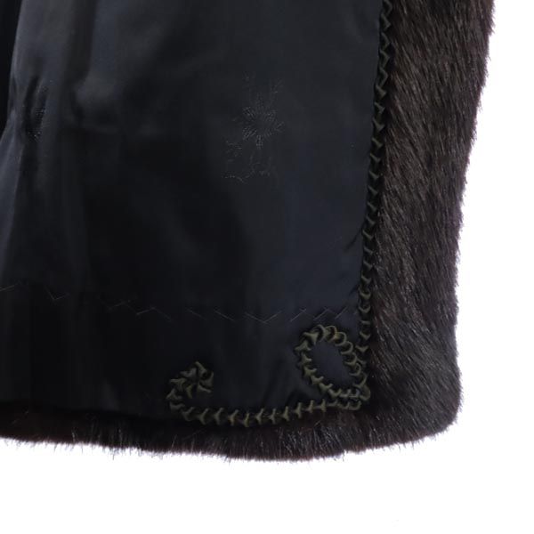 SAGA MINK サガミンク 長袖 毛皮 ファーコート 11 ブラウン系 レディース