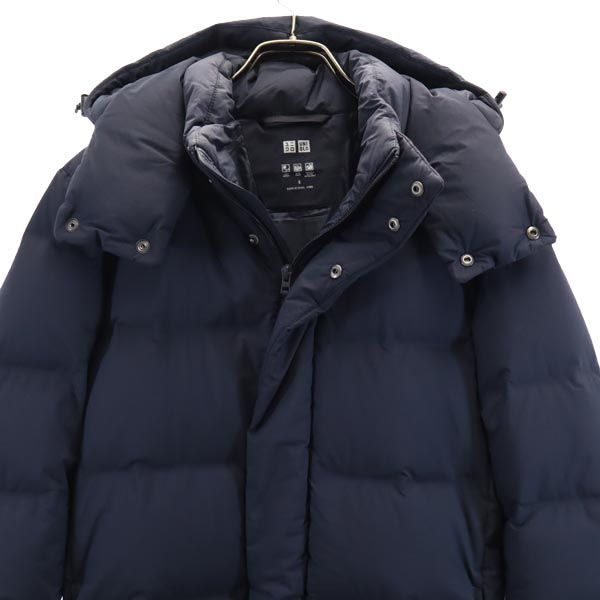 UNIQLO ユニクロ シームレス ダウンコート S ネイビー レディース