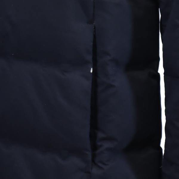 UNIQLO ユニクロ 長袖 シームレス ダウンコート L ネイビー系 フード レディース